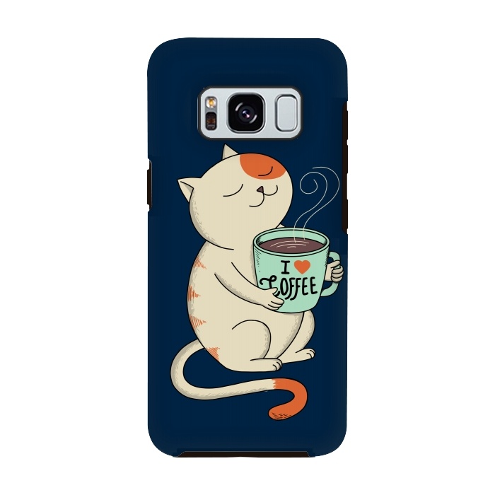 Galaxy S8 StrongFit Cat and Coffee 2 by Coffee Man