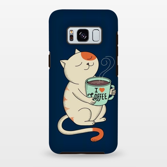 Galaxy S8 plus StrongFit Cat and Coffee 2 by Coffee Man