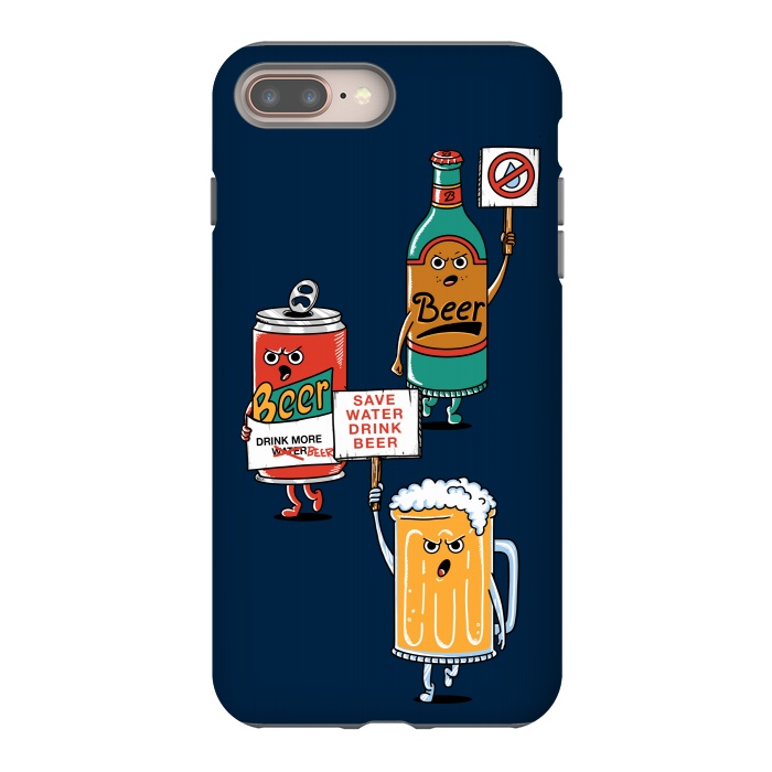 iPhone 7 plus StrongFit Save Water Drink Beer by Coffee Man