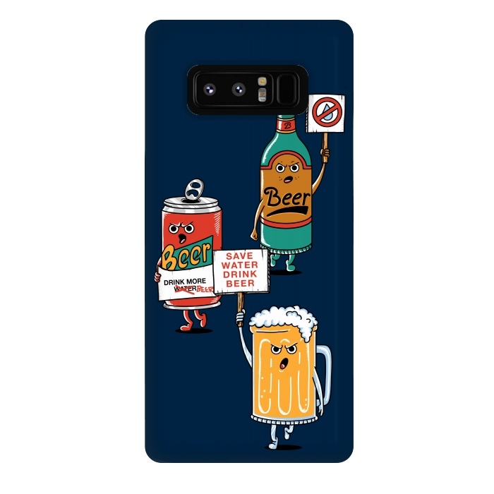 Galaxy Note 8 StrongFit Save Water Drink Beer by Coffee Man