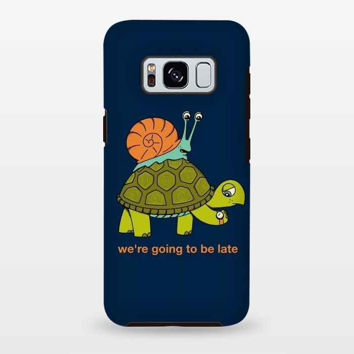 Galaxy S8 plus StrongFit Turtle and Snail by Coffee Man