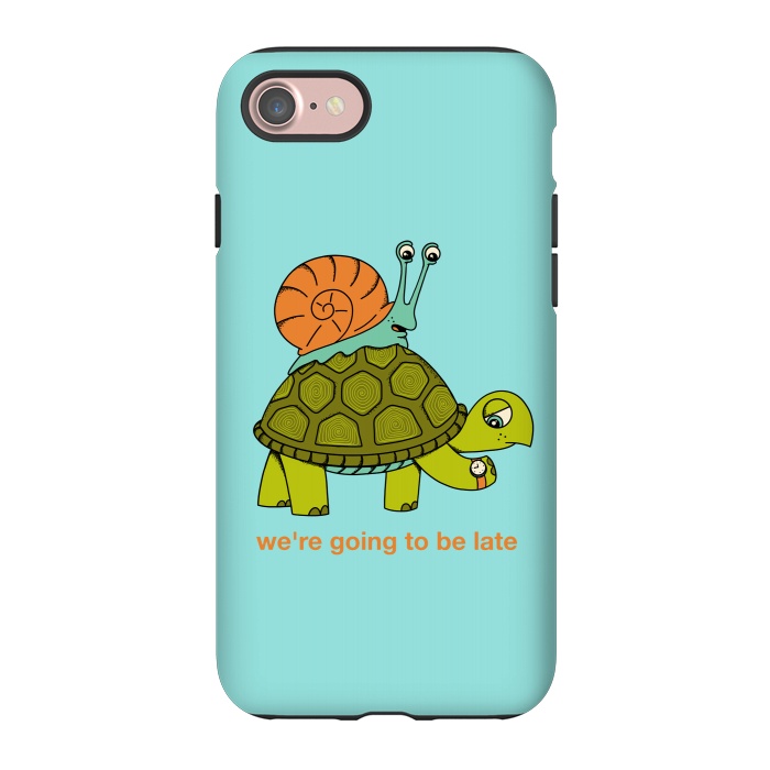 iPhone 7 StrongFit Turtle and Snail-2 by Coffee Man