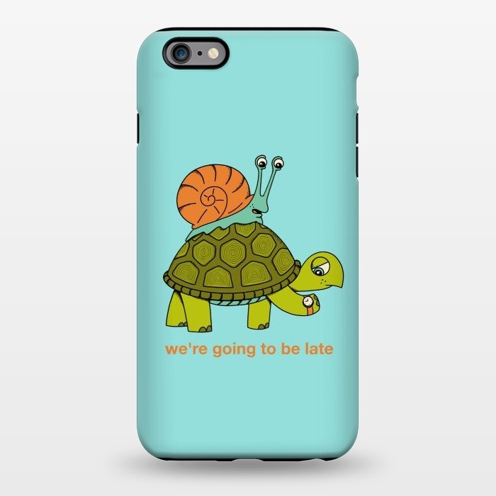 iPhone 6/6s plus StrongFit Turtle and Snail-2 by Coffee Man
