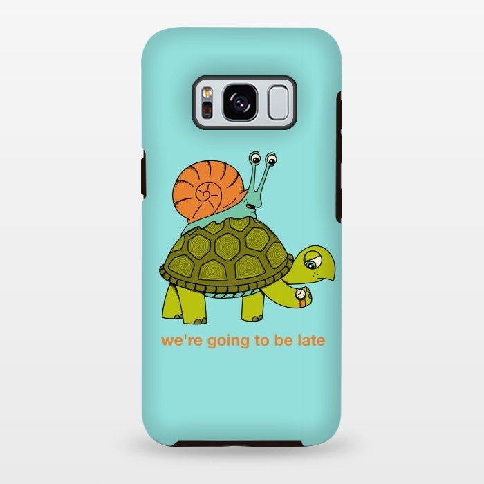 Galaxy S8 plus StrongFit Turtle and Snail-2 by Coffee Man