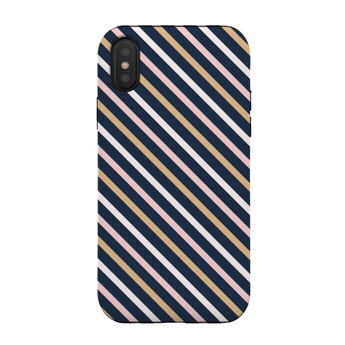 iPhone Xs / X StrongFit Striped Background I by Bledi