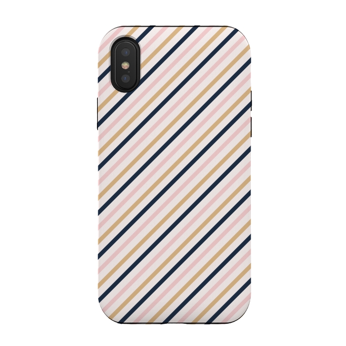 iPhone Xs / X StrongFit Striped Background II by Bledi