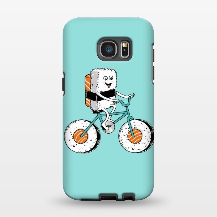 Galaxy S7 EDGE StrongFit Sushi Bicycle by Coffee Man