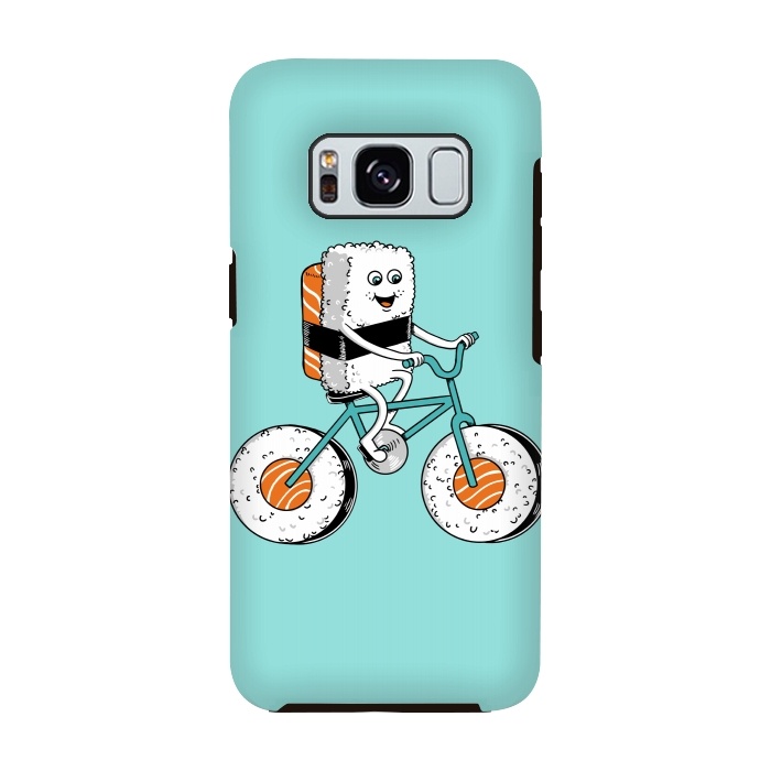 Galaxy S8 StrongFit Sushi Bicycle by Coffee Man