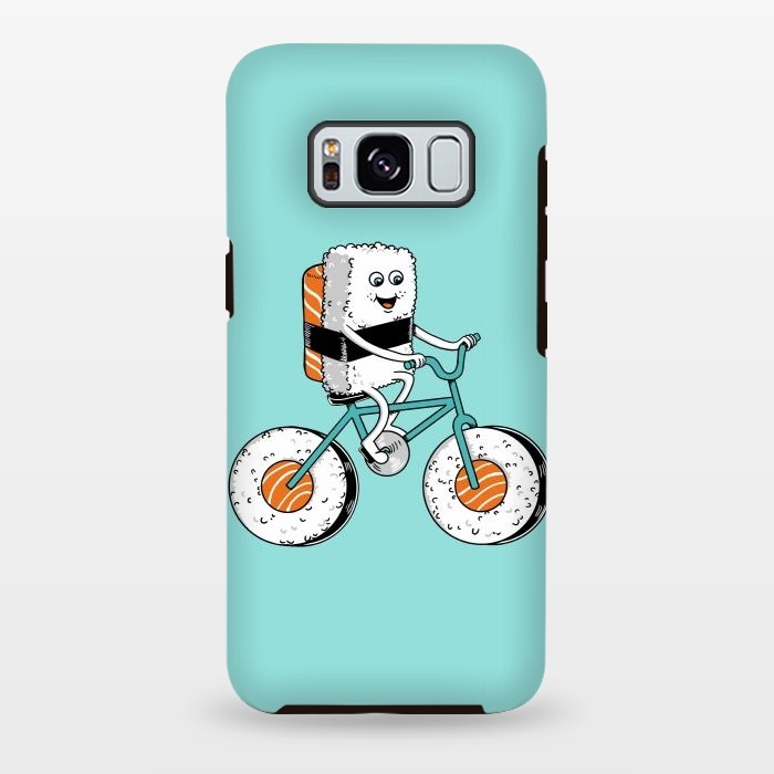 Galaxy S8 plus StrongFit Sushi Bicycle by Coffee Man