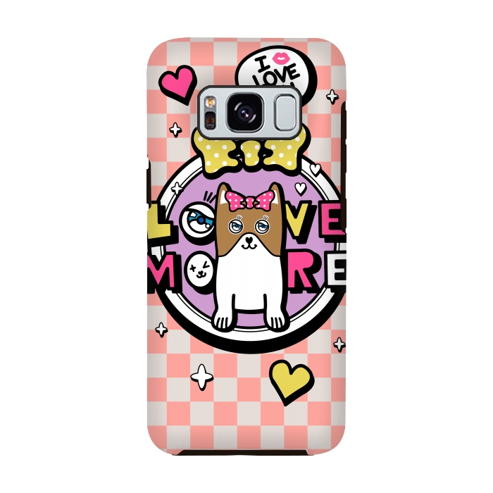Galaxy S8 StrongFit CUTIE DOG by Michael Cheung