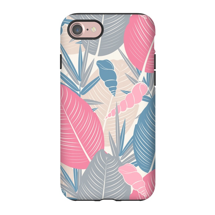 iPhone 7 StrongFit Tropical Watercolor Flower Pattern XI by Bledi