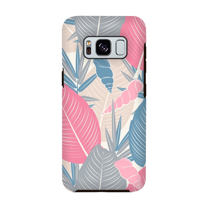 Galaxy S8 StrongFit Tropical Watercolor Flower Pattern XI by Bledi