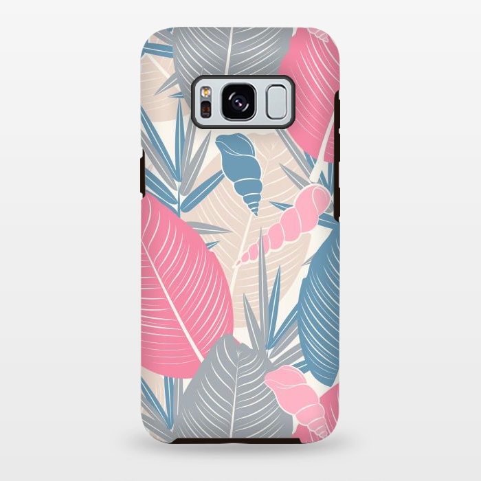 Galaxy S8 plus StrongFit Tropical Watercolor Flower Pattern XI by Bledi