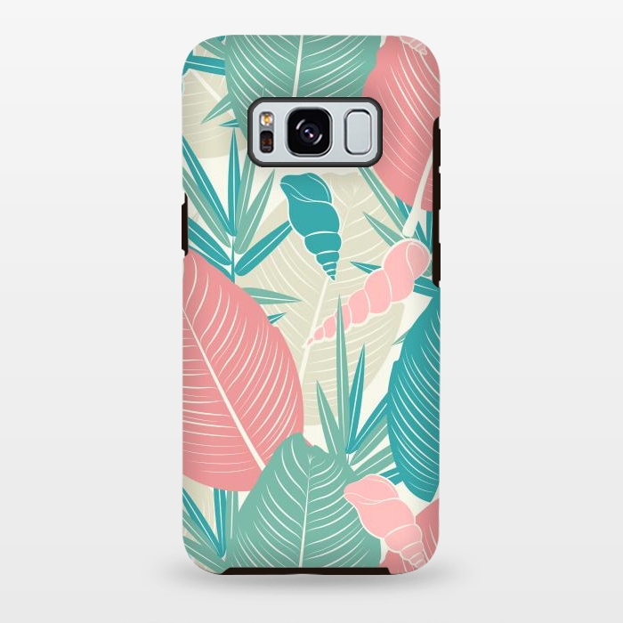 Galaxy S8 plus StrongFit Tropical Watercolor Flower Pattern XII by Bledi
