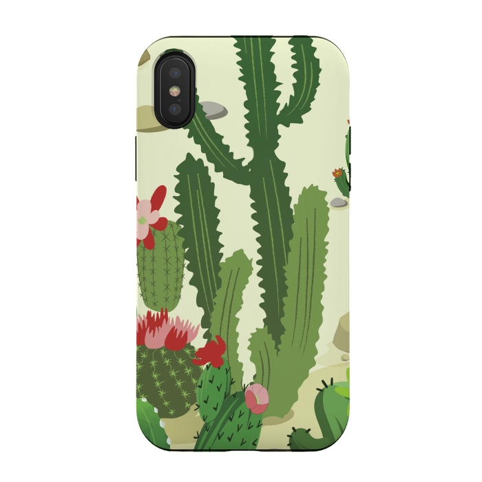 iPhone Xs / X StrongFit Cactus Variety III by Bledi