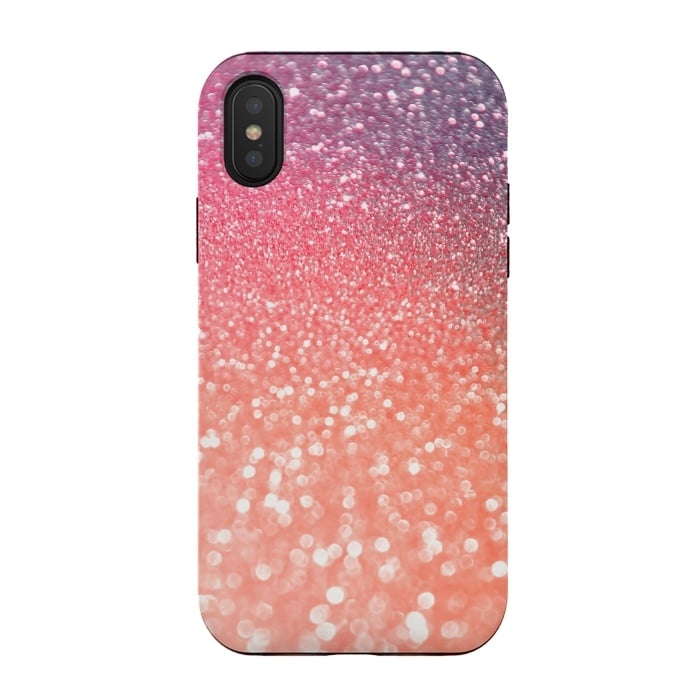 iPhone Xs / X StrongFit Girly Blush Pink Glamour Glitter by  Utart