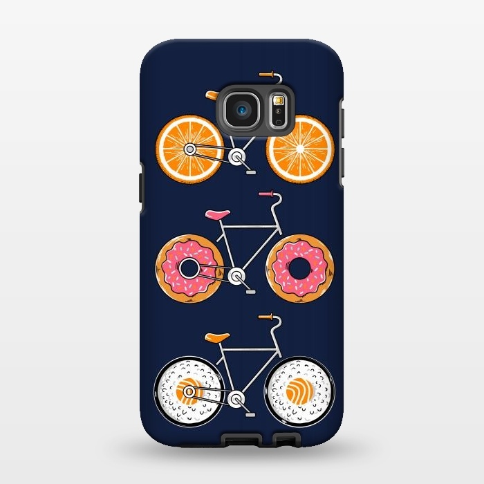 Galaxy S7 EDGE StrongFit Food Bicycle 2 by Coffee Man