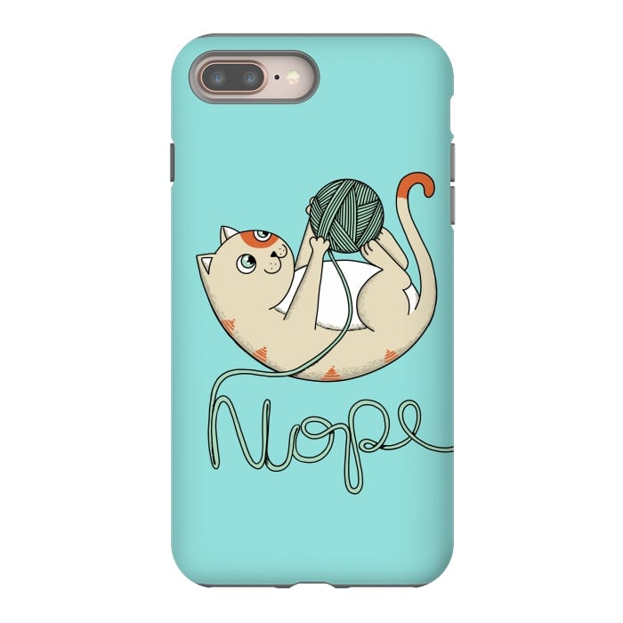 iPhone 7 plus StrongFit Cat nope 2 by Coffee Man