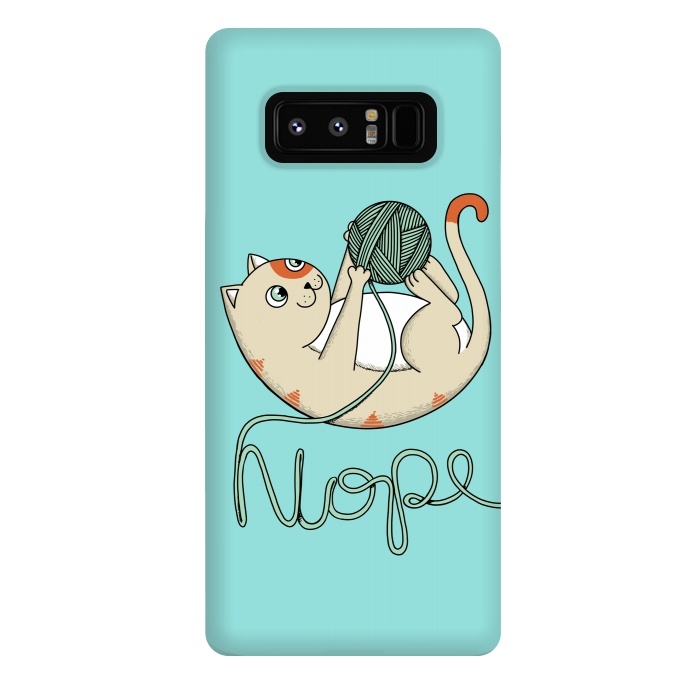Galaxy Note 8 StrongFit Cat nope 2 by Coffee Man