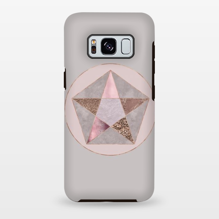 Galaxy S8 plus StrongFit Glamorous Rose Gold Pentagon by Andrea Haase