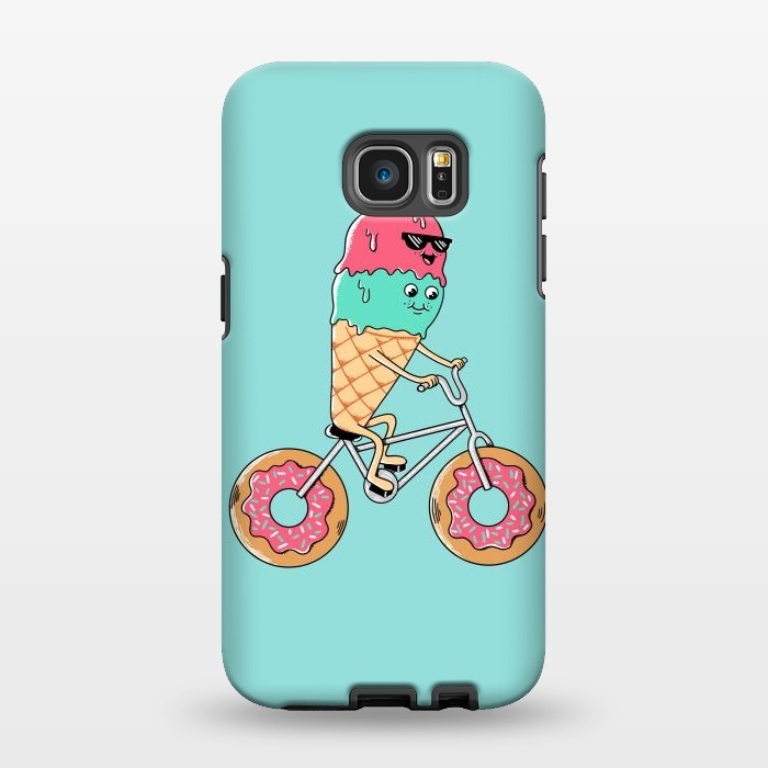 Galaxy S7 EDGE StrongFit Donut Bicycle by Coffee Man