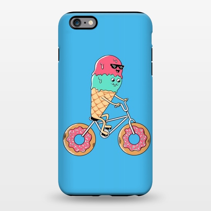 iPhone 6/6s plus StrongFit Donut Bicycle Blue by Coffee Man