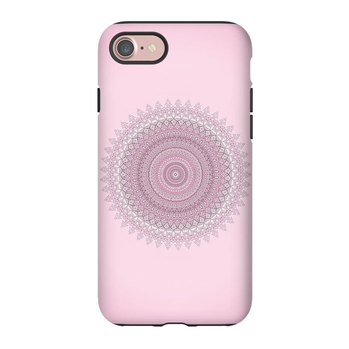 iPhone 7 StrongFit Soft Pink Mandala by Andrea Haase