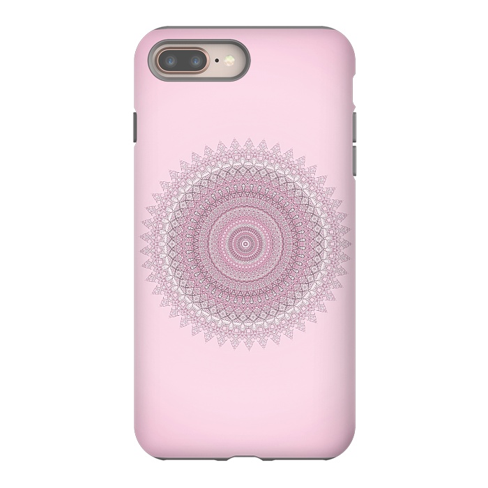 iPhone 7 plus StrongFit Soft Pink Mandala by Andrea Haase