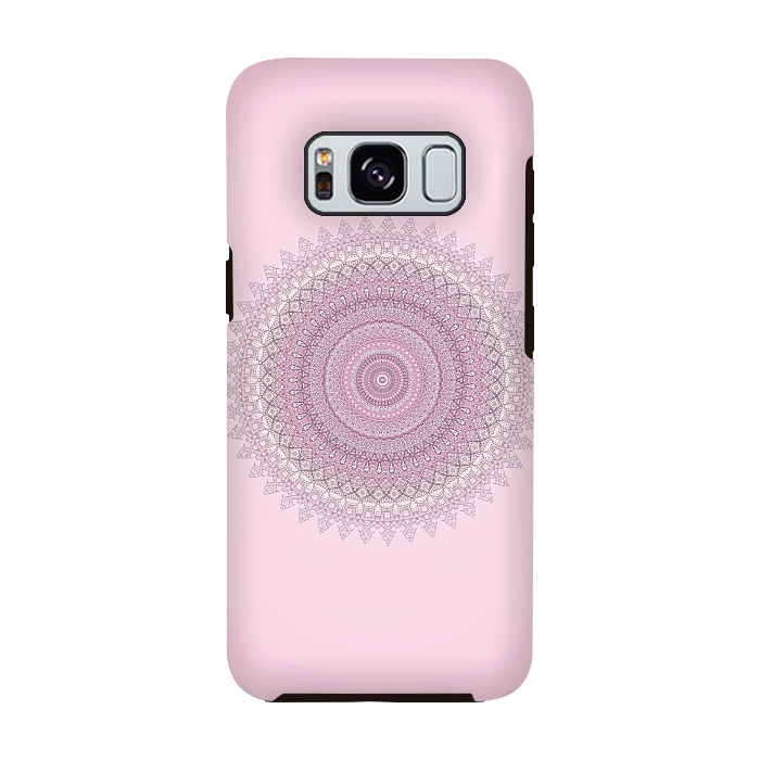 Galaxy S8 StrongFit Soft Pink Mandala by Andrea Haase