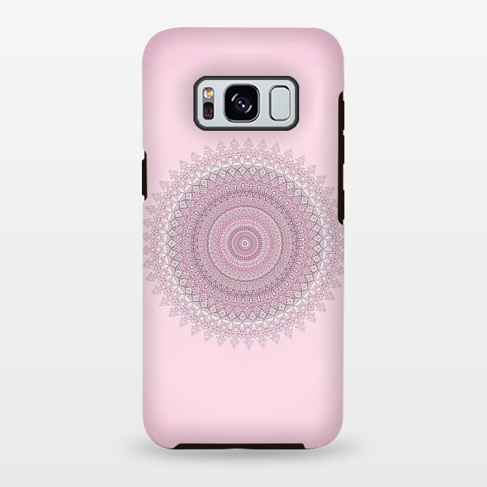 Galaxy S8 plus StrongFit Soft Pink Mandala by Andrea Haase