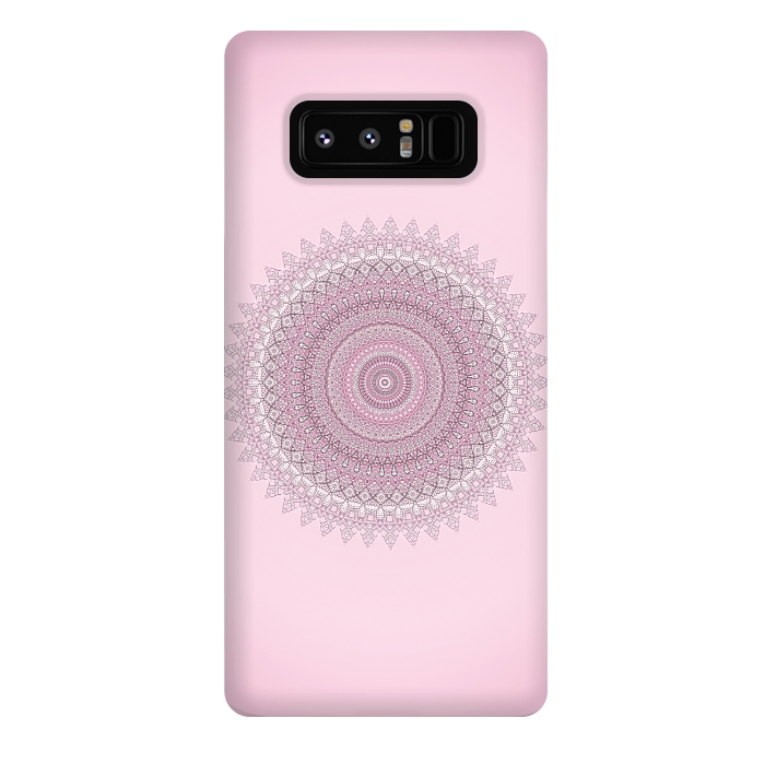 Galaxy Note 8 StrongFit Soft Pink Mandala by Andrea Haase