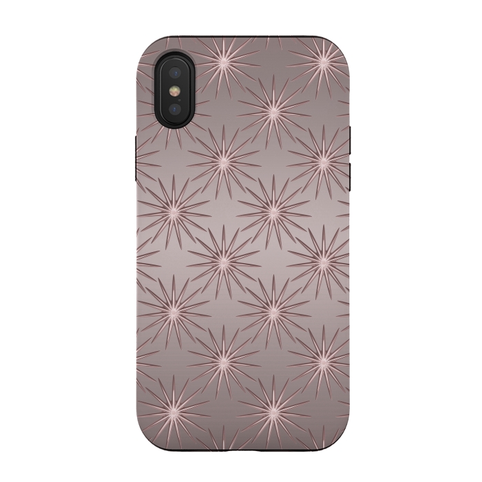 iPhone Xs / X StrongFit Shimmering Rose Gold Sun  by Andrea Haase