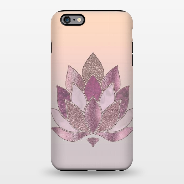 iPhone 6/6s plus StrongFit Shimmering Lotus Flower Symbol 2 by Andrea Haase