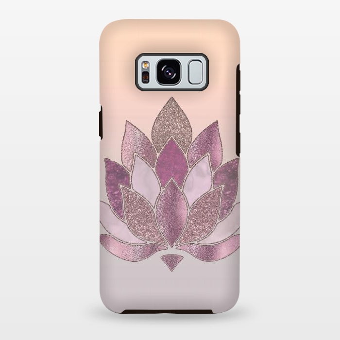Galaxy S8 plus StrongFit Shimmering Lotus Flower Symbol 2 by Andrea Haase