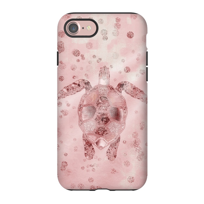 iPhone 7 StrongFit Glamorous Sea Turtle by Andrea Haase