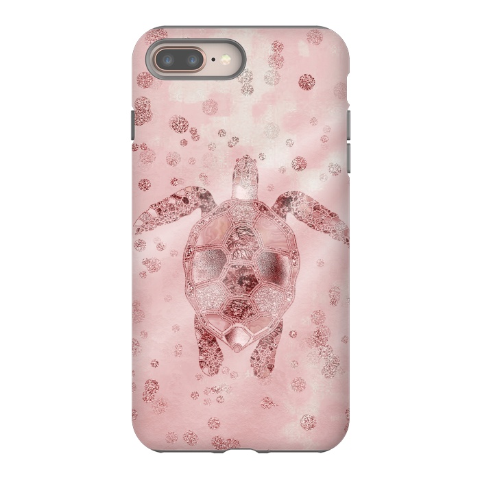 iPhone 7 plus StrongFit Glamorous Sea Turtle by Andrea Haase