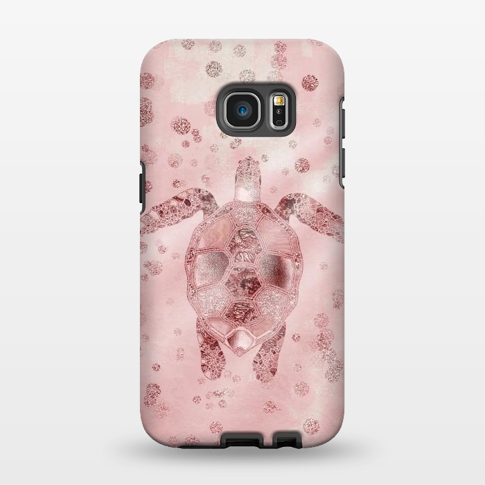 Galaxy S7 EDGE StrongFit Glamorous Sea Turtle by Andrea Haase