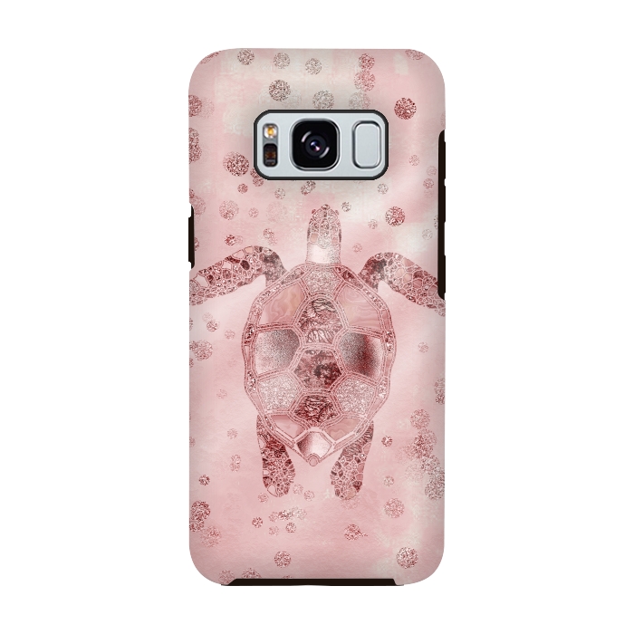 Galaxy S8 StrongFit Glamorous Sea Turtle by Andrea Haase