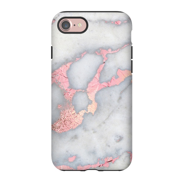 iPhone 7 StrongFit Marble with Rose Gold Veins by  Utart
