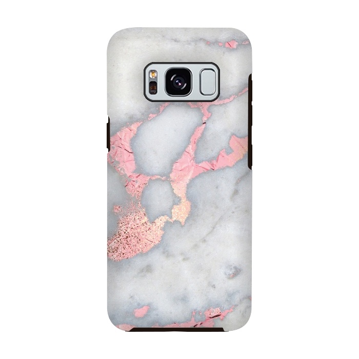 Galaxy S8 StrongFit Marble with Rose Gold Veins by  Utart