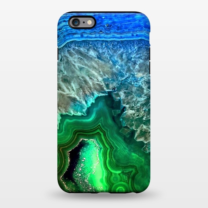 iPhone 6/6s plus StrongFit Blue and Green Agate  by  Utart