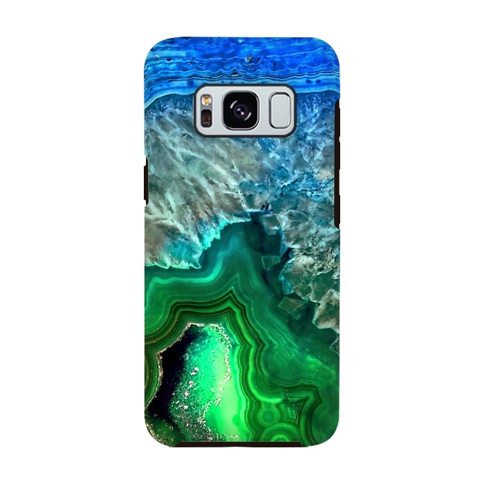 Galaxy S8 StrongFit Blue and Green Agate  by  Utart