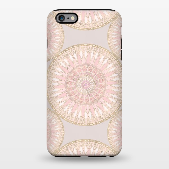 iPhone 6/6s plus StrongFit Golden Touch Mandala Pattern by Andrea Haase