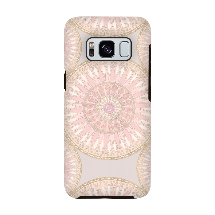 Galaxy S8 StrongFit Golden Touch Mandala Pattern by Andrea Haase