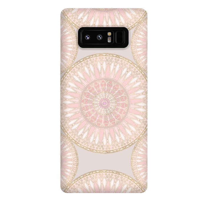 Galaxy Note 8 StrongFit Golden Touch Mandala Pattern by Andrea Haase