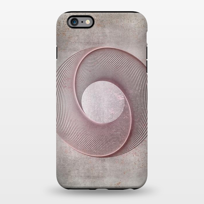 iPhone 6/6s plus StrongFit Rose Gold Line Art Circle   by Andrea Haase