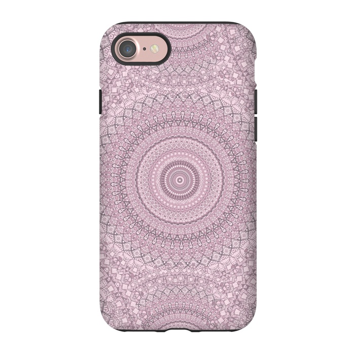 iPhone 7 StrongFit Pastel Pink Mandala Art by Andrea Haase