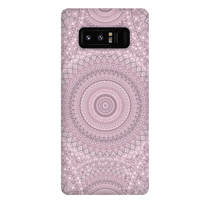 Galaxy Note 8 StrongFit Pastel Pink Mandala Art by Andrea Haase