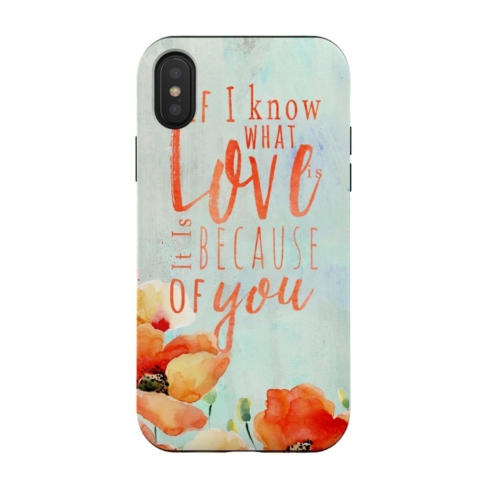 iPhone Xs / X StrongFit About Love by  Utart