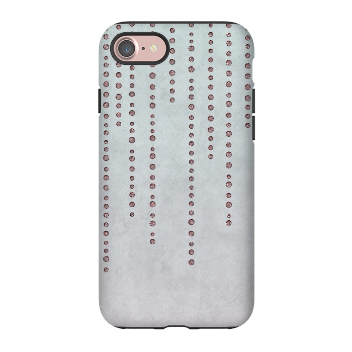 iPhone 7 StrongFit Soft Pink Rhinestone Embellishment by Andrea Haase